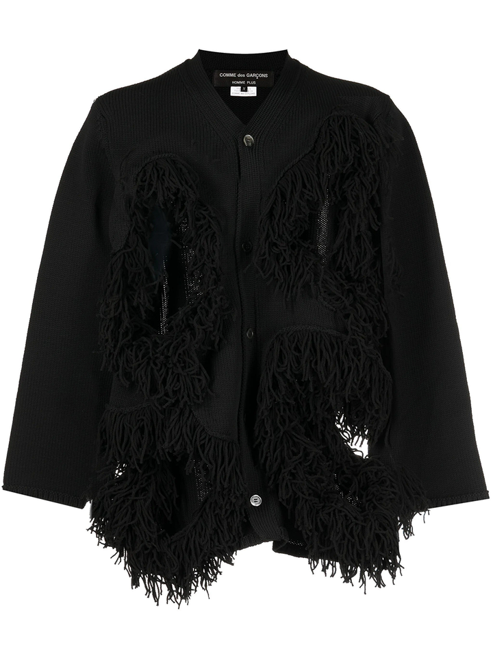 COMME des GARCONS HOMME PLUS Tassel Cardigan Black 1