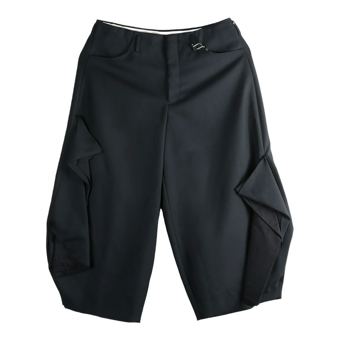 Wool Polyester Serge X Cotton Pants