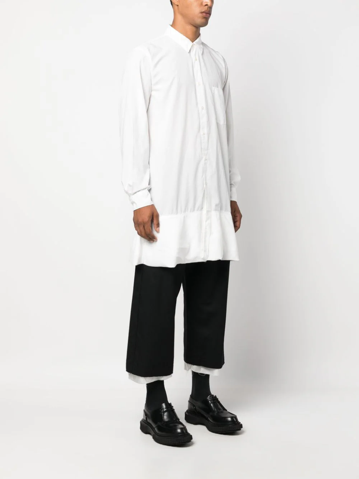 COMME-des-GARCONS-HOMME-Ruffle-Hem-Shirt-White-3