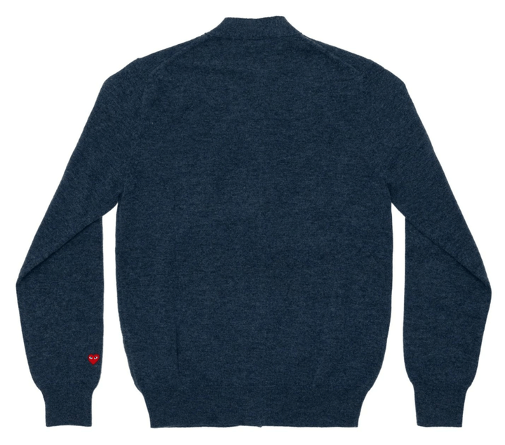 COMME-des-GARCONS-PLAY-Small-Red-Heart-Pastel-Cardigan-Men-Navy-2