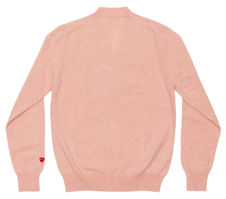 COMME-des-GARCONS-PLAY-Small-Red-Heart-Pastel-Cardigan-Men-Pink-2