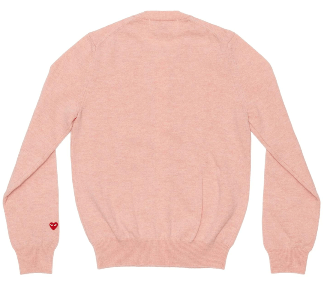 COMME-des-GARCONS-PLAY-Small-Red-Heart-Pastel-Cardigan-Women-Pink-2