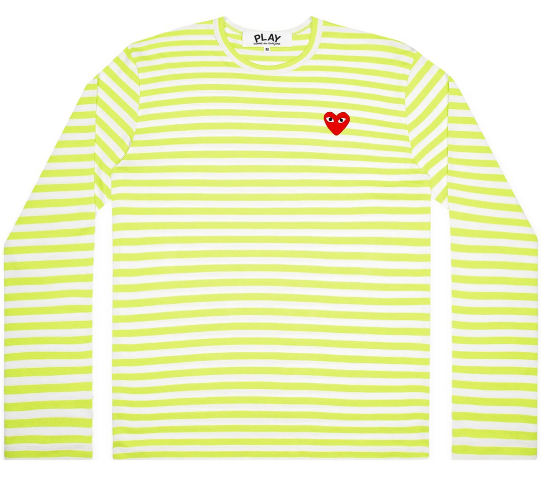 Light Green Striped Tee Women