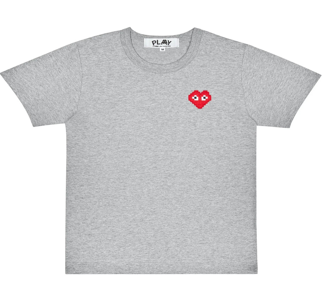 the Artist Invader Pixel Red Heart Tee Women