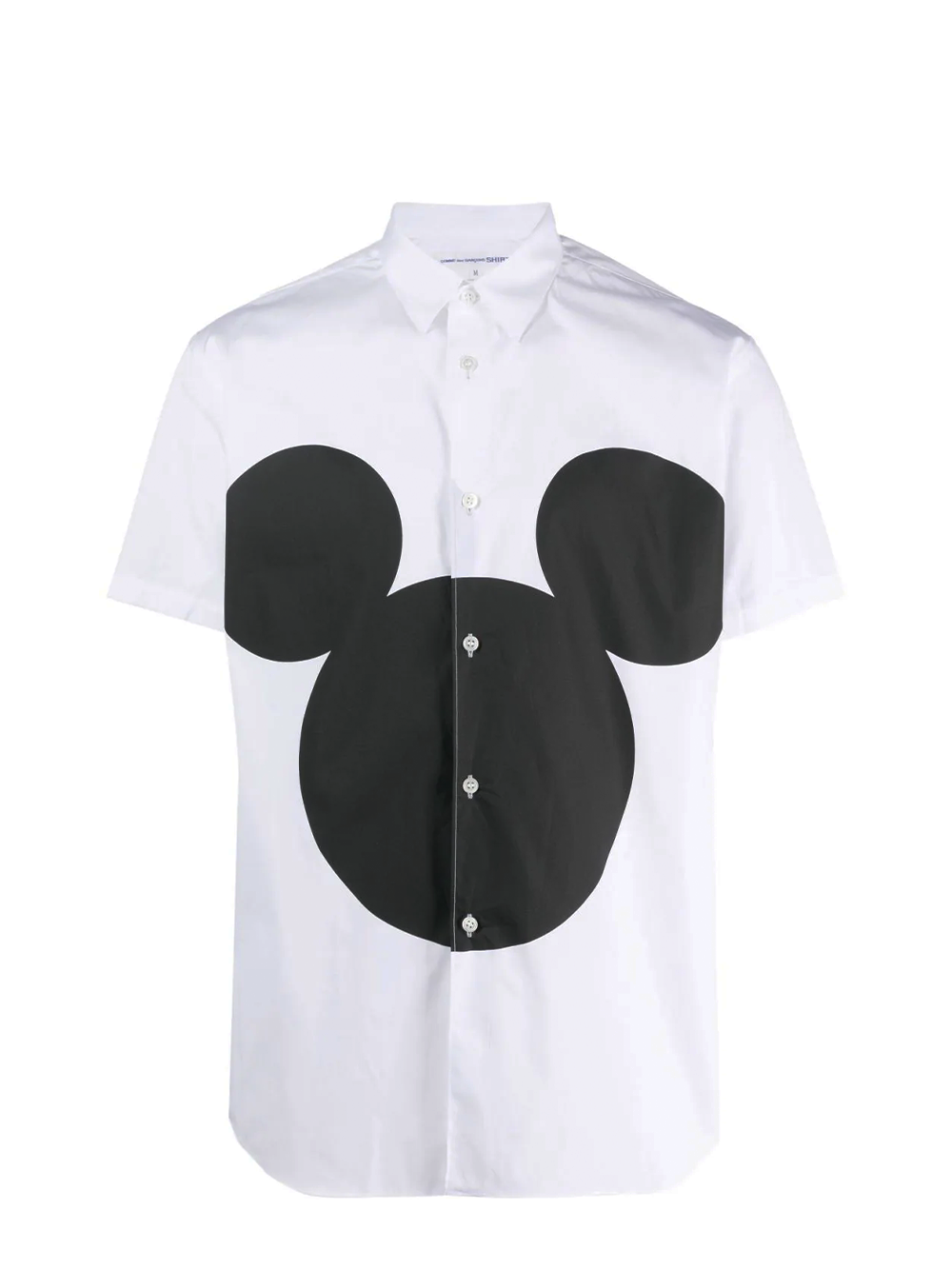 COMME des GARCONS SHIRT Cotton Poplin Mickey Print Shirt White 1