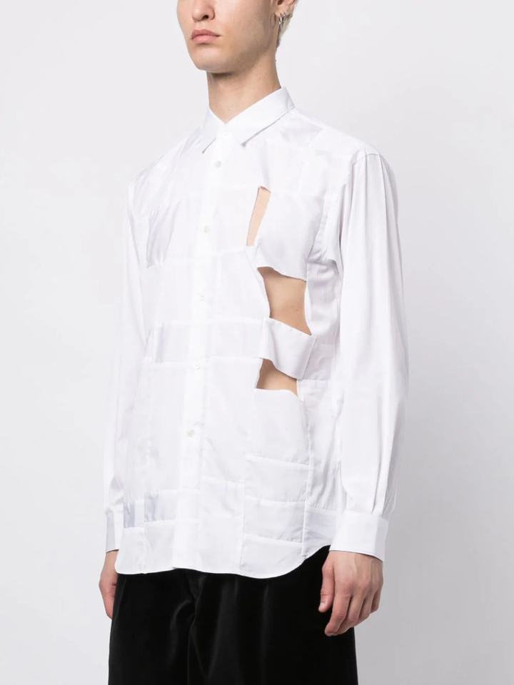 COMME-des-GARCONS-SHIRT-Hollow-Out-Shirt-White-3