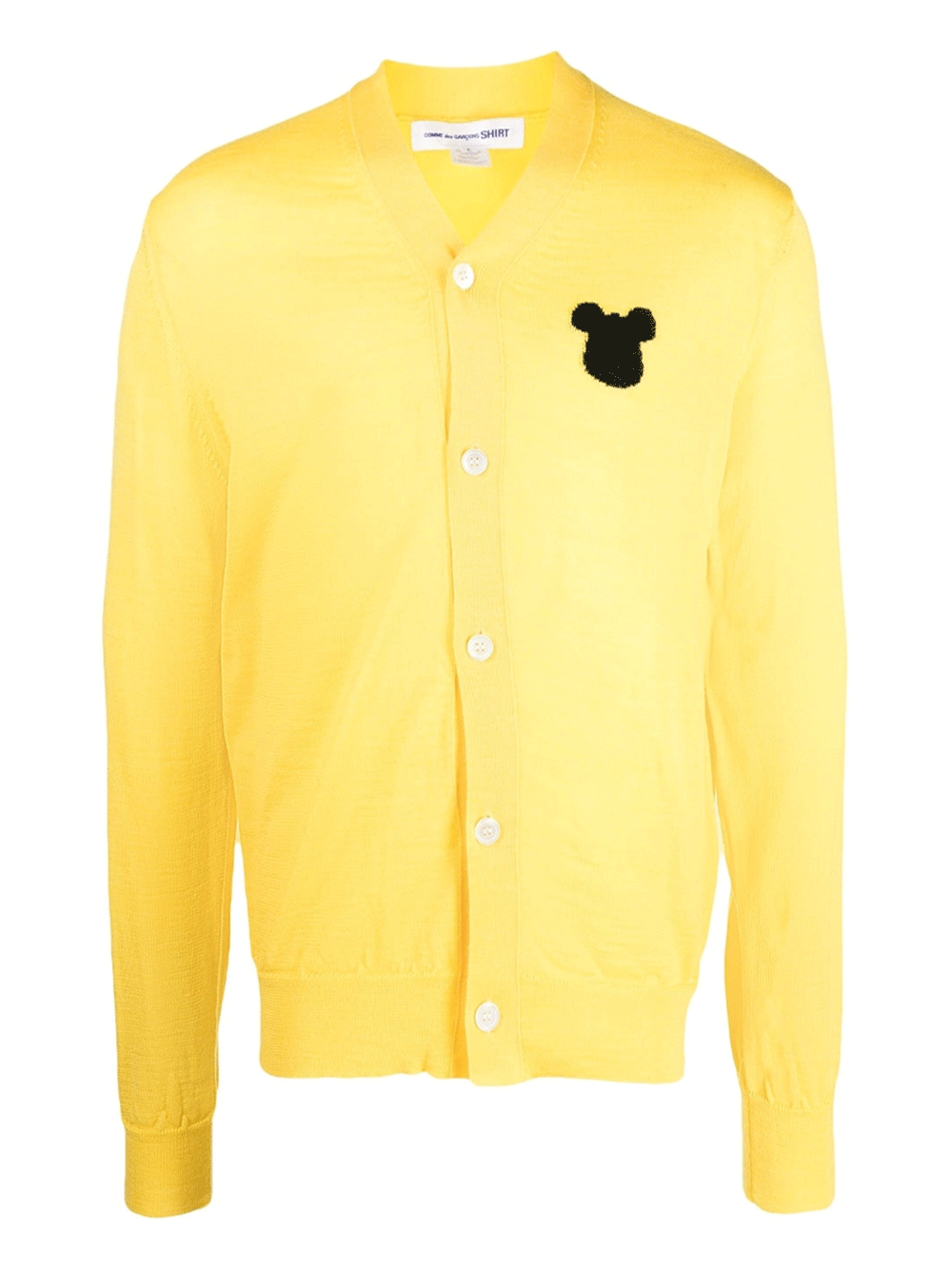 COMME-des-GARCONS-SHIRT-Knit-Bearbrick-Cardigan-Yellow-1