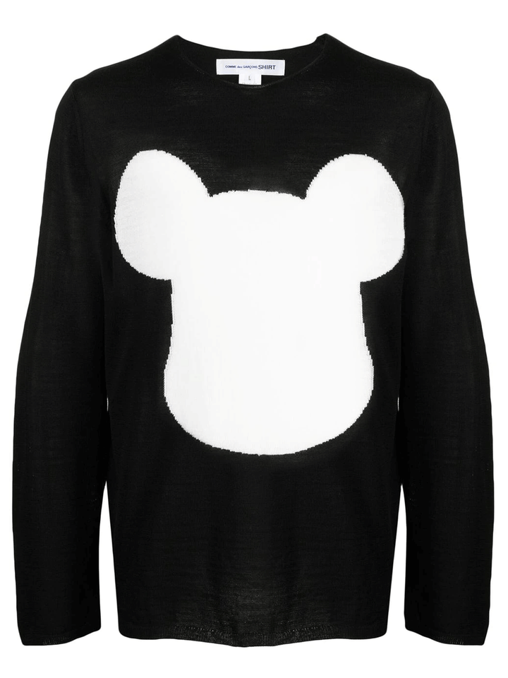 COMME-des-GARCONS-SHIRT-Knit-Bearbrick-Sweater-Black-1