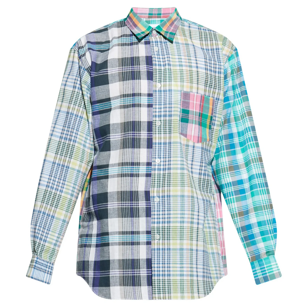 Yarn Dyed Cotton Check Poplin Shirt