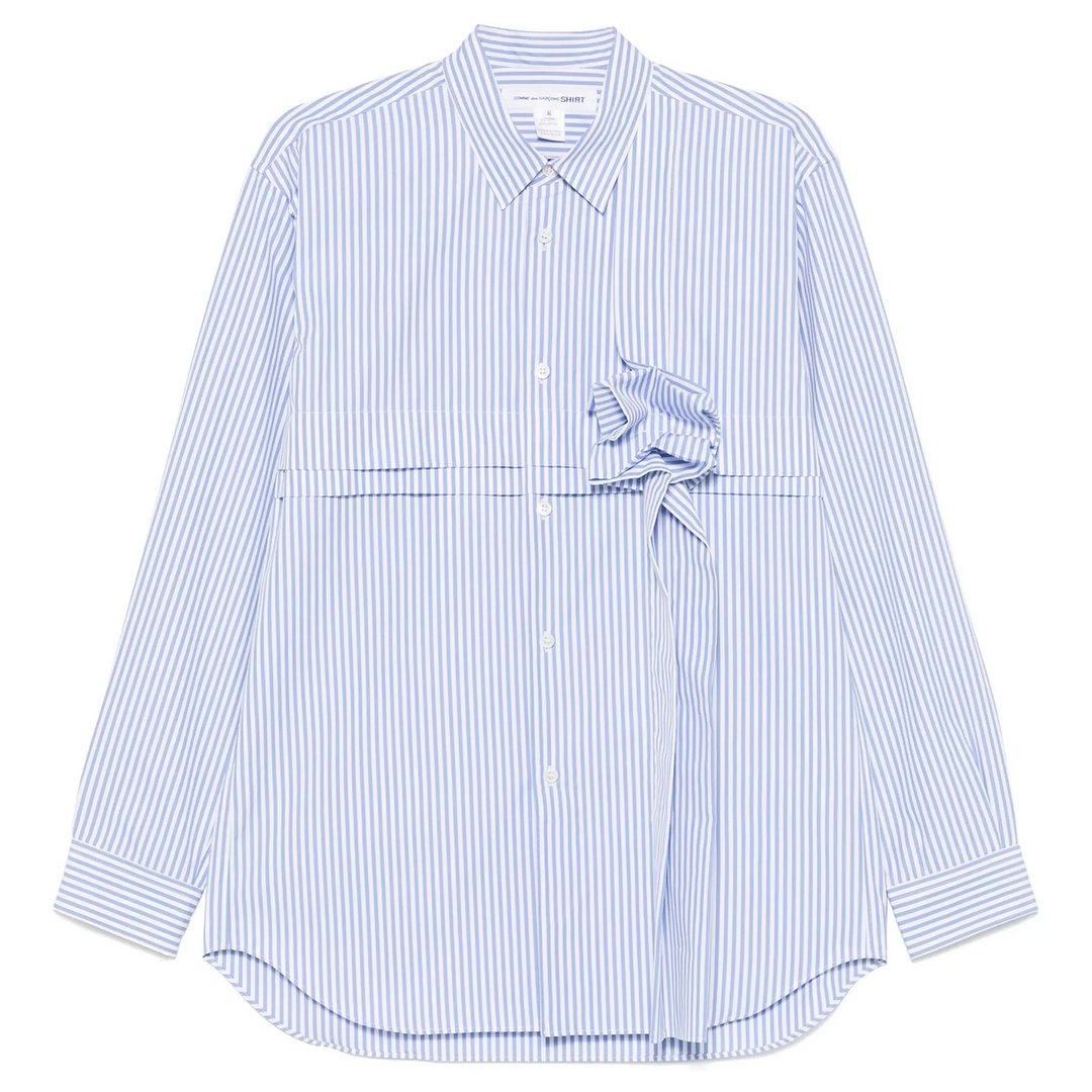 Yarn Dyed Cotton Stripe Poplin Shirt