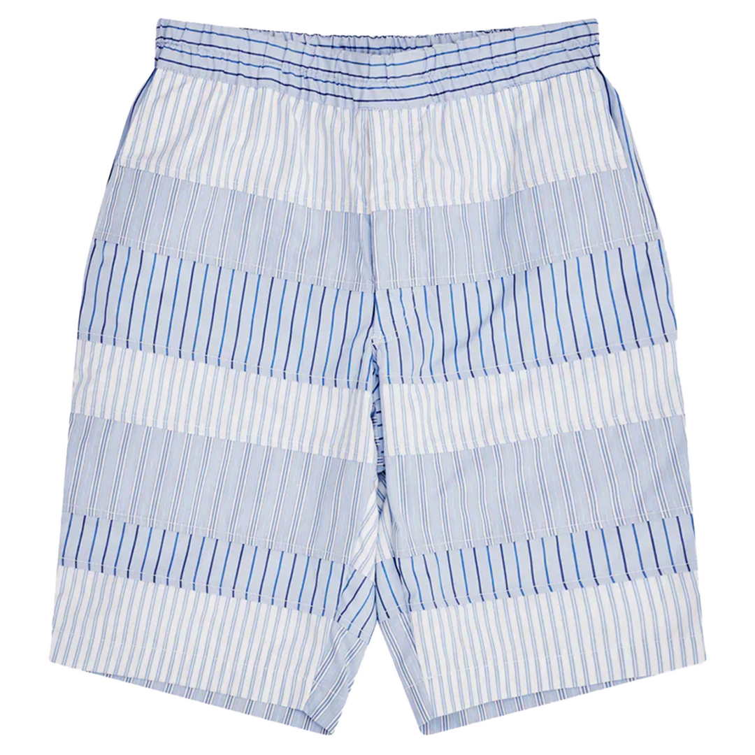Yarn Dyed Cotton Stripe Poplin Shorts