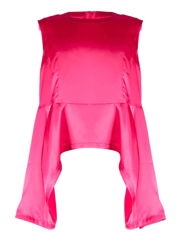 COMME des GARCONS Sleeveless Falbala Blouse Pink 1