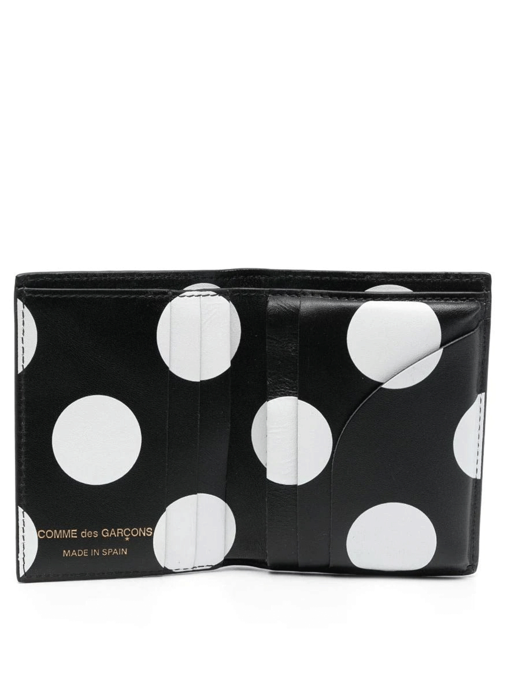 COMME des GARCONS WALLET Classic Print Polka Dot Bi-Fold Polka Dots 2