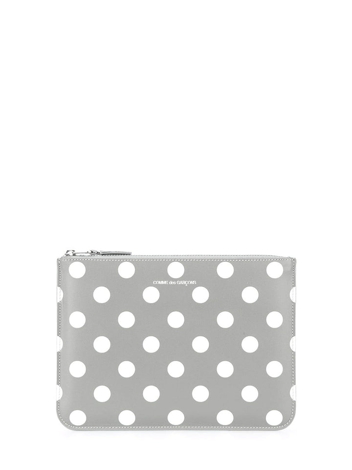        COMME-des-GARCONS-WALLET-Dots-Printed-Big-Pouch-Grey-1