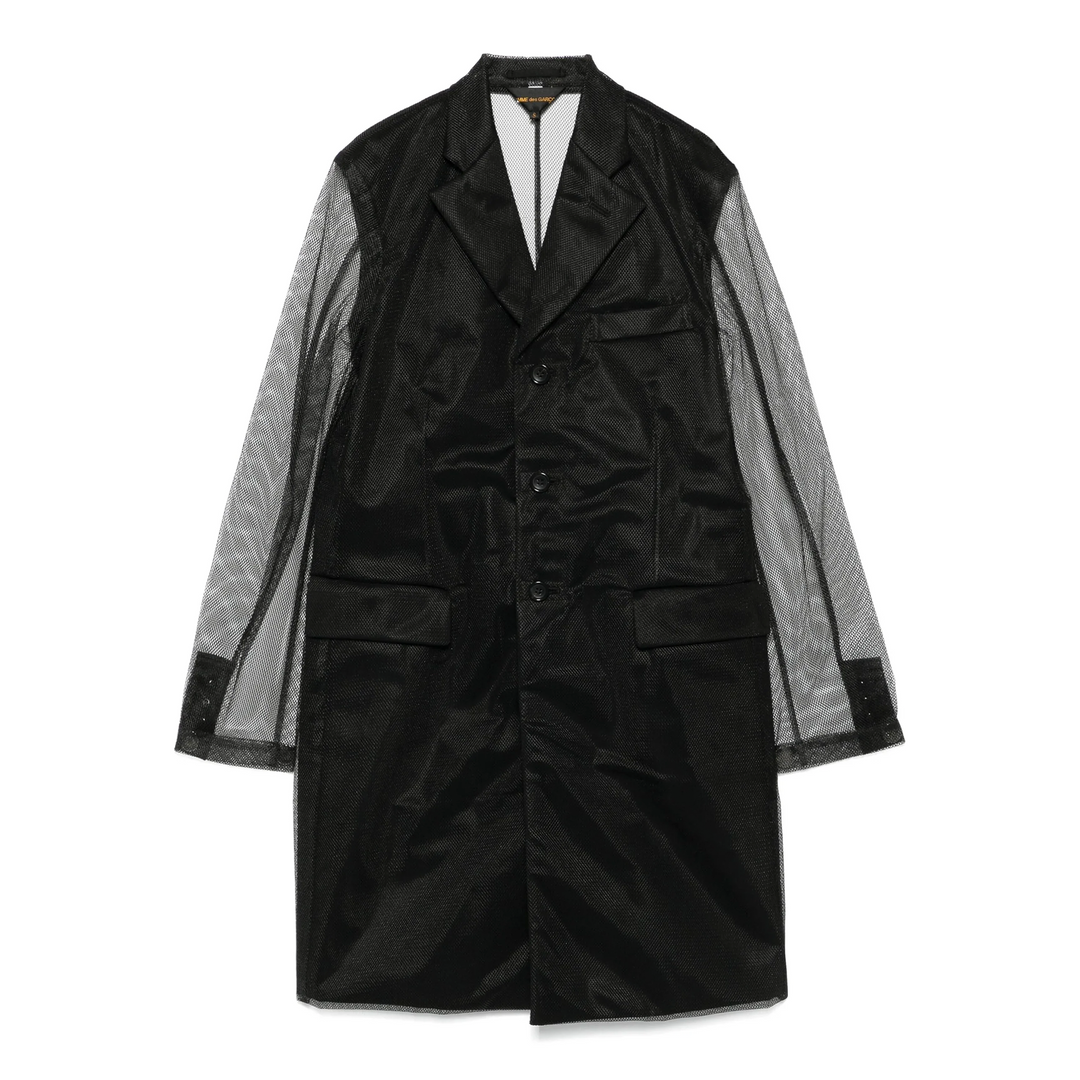 Nylon Tulle X Wool Gabardine Jacket