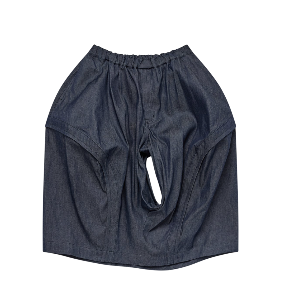 Balloon Silhouette Draped Pleat Skirt