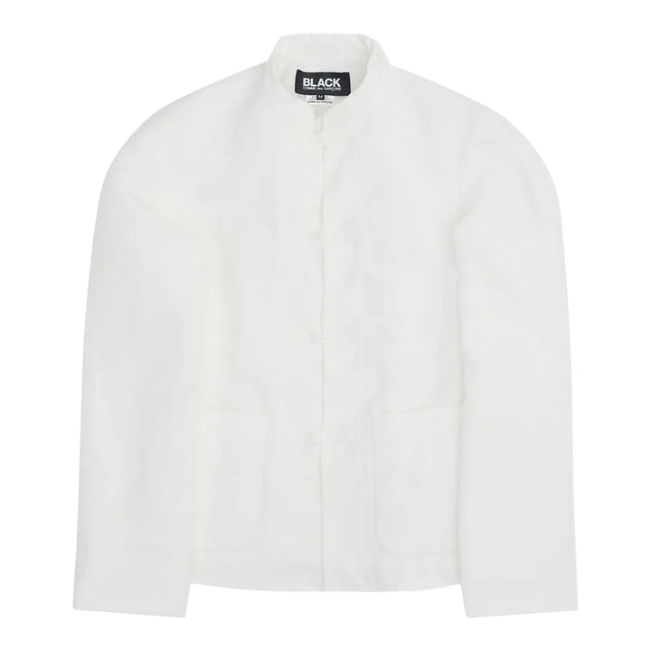 Club21 - COMME des GARCONS BLACK - Polyester Twill Frills Jacket - JACKETS - White