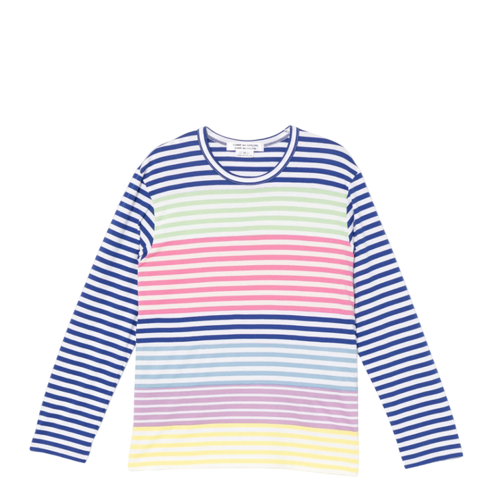 Cotton Stripe Colored Pattern Tee