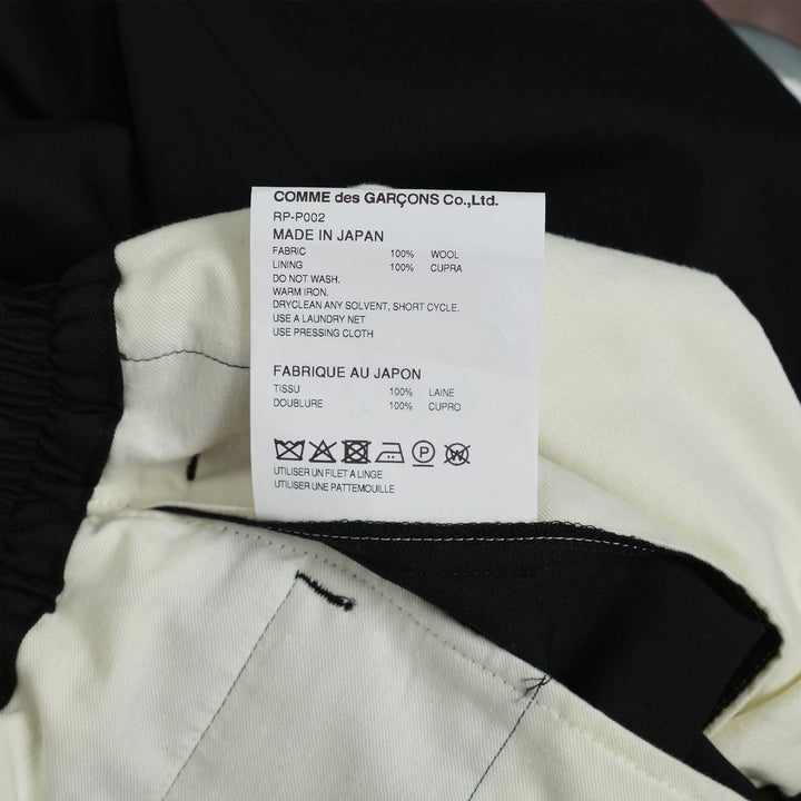 Club21 - COMME des GARCONS COMME des GARCONS - Wool Gabardine Straight Pants - PANTS - Black