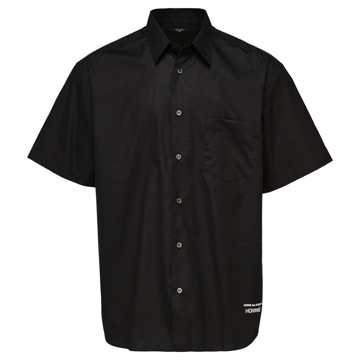 COMME_des_GARCONS_HOMME_Cotton_Broad_Shirt_Black