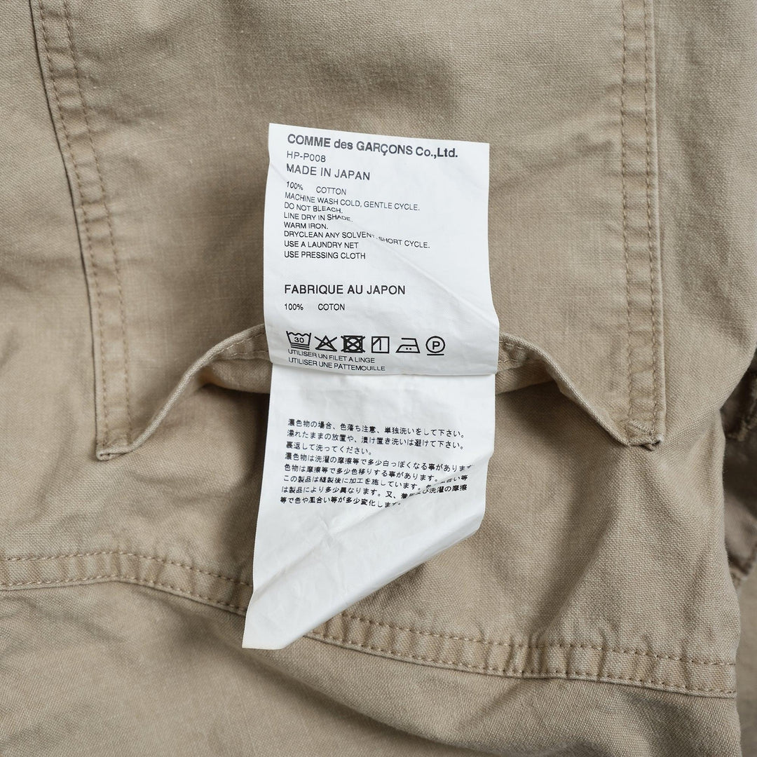 Club21 - COMME des GARCONS HOMME - Cotton Oxford Garment Treated Pants - PANTS - Beige