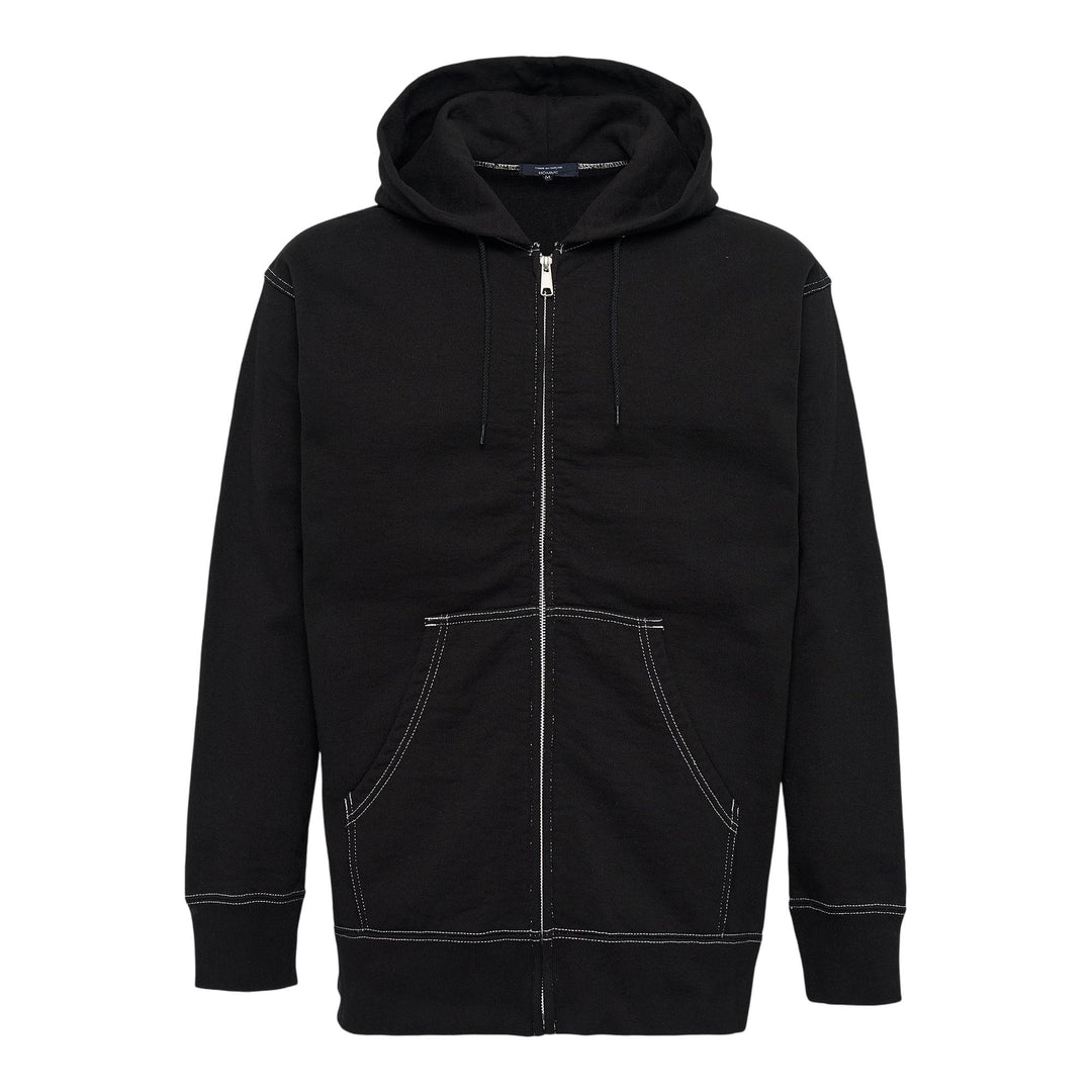 Club21 - COMME des GARCONS HOMME - Cotton Terry Cloth Garment Dye Sweater - SWEATERS - Black
