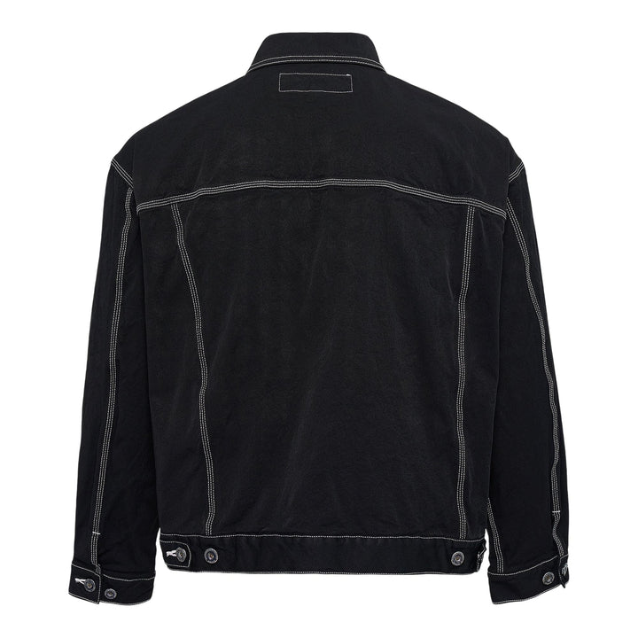 Club21 - COMME des GARCONS HOMME - Nylon Spun Twill Garment Dyed Blouson - BLOUSON - Black
