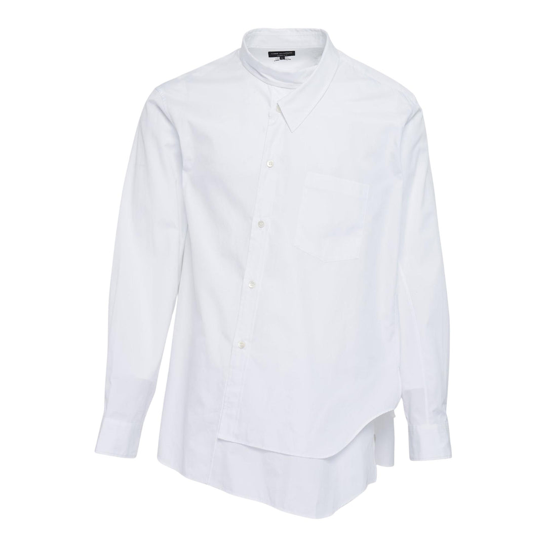 Club21 - COMME des GARCONS HOMME PLUS - Cotton Broad Long Sleeve Shirt - SHIRTS - White
