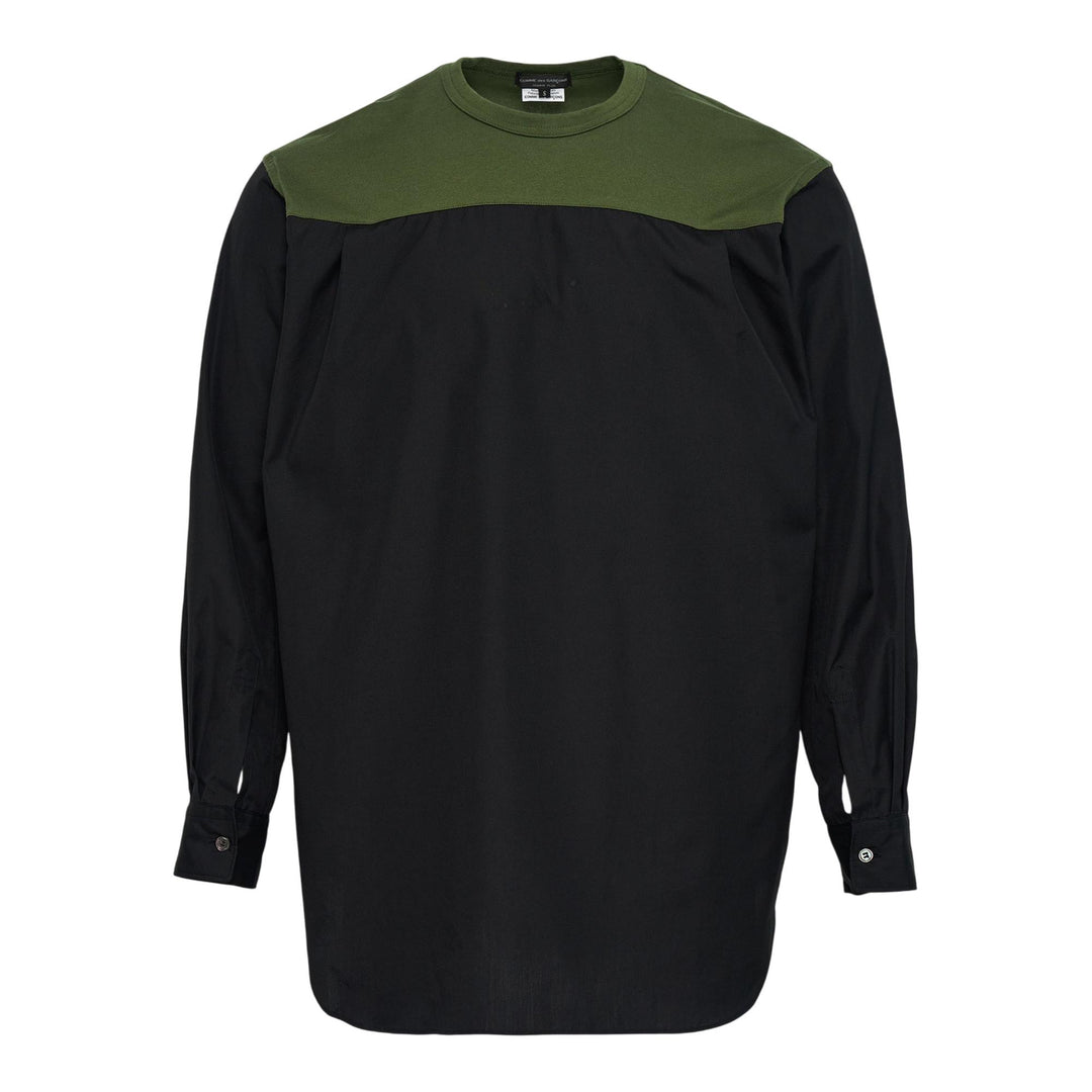 Club21 - COMME des GARCONS HOMME PLUS - Cotton Broad X Cotton Jersey Shirt - SHIRTS - Multi