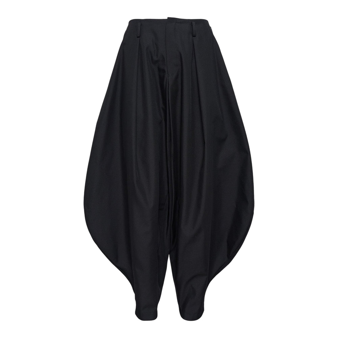 Club21 - COMME des GARCONS HOMME PLUS - Polyester Gabardine Pleats Pants - PANTS - Black