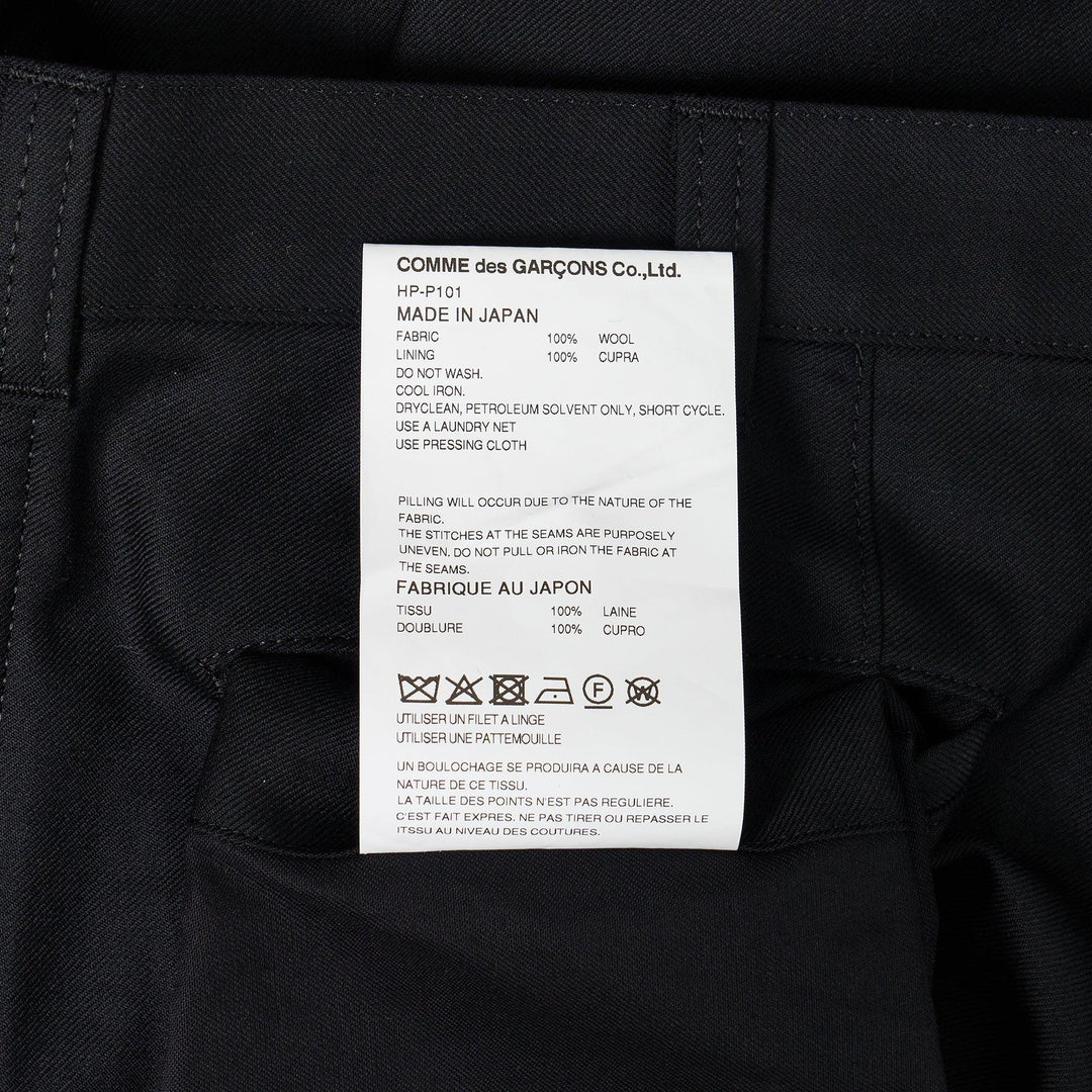 Club21 - COMME des GARCONS HOMME - Wool Gabardine Pants - PANTS - Black