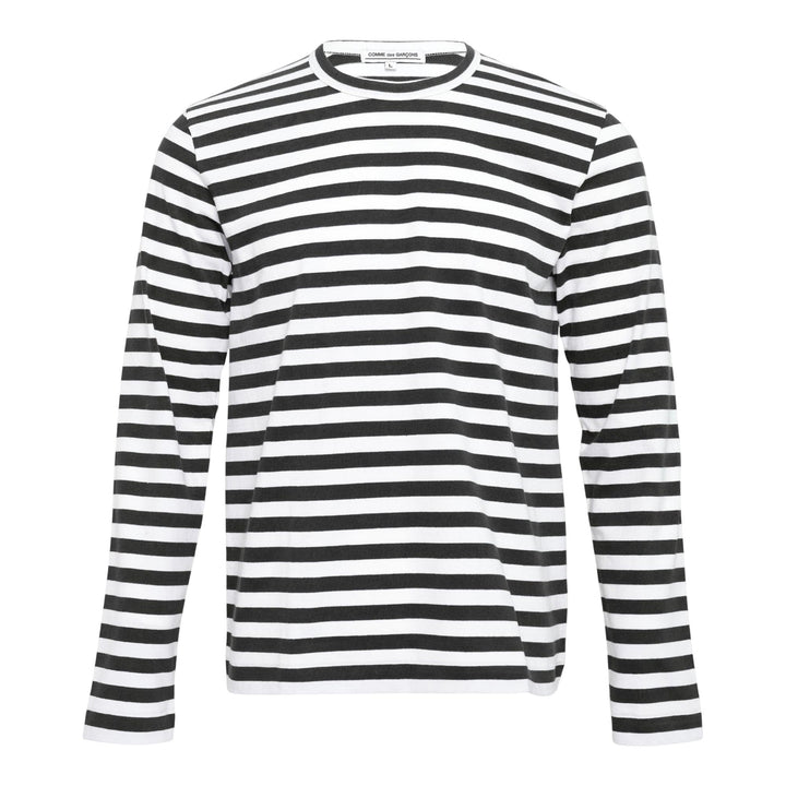 Club21 - COMME des GARCONS - Long Sleeve Stripe T-Shirt - TEES - Black