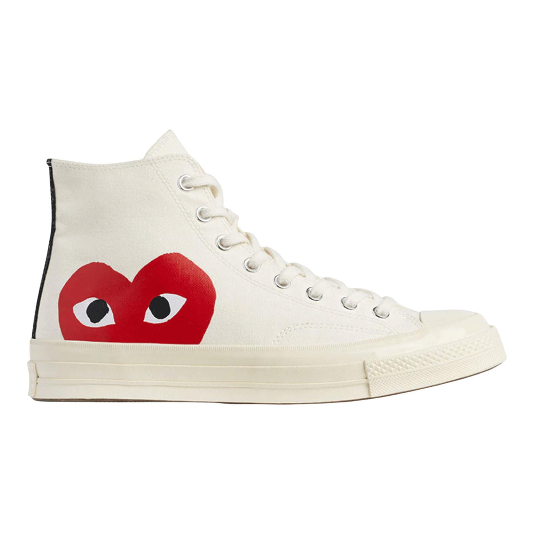 Club21 - COMME des GARCONS PLAY CONVERSE - Converse Big Heart High Top - SNEAKERS - White