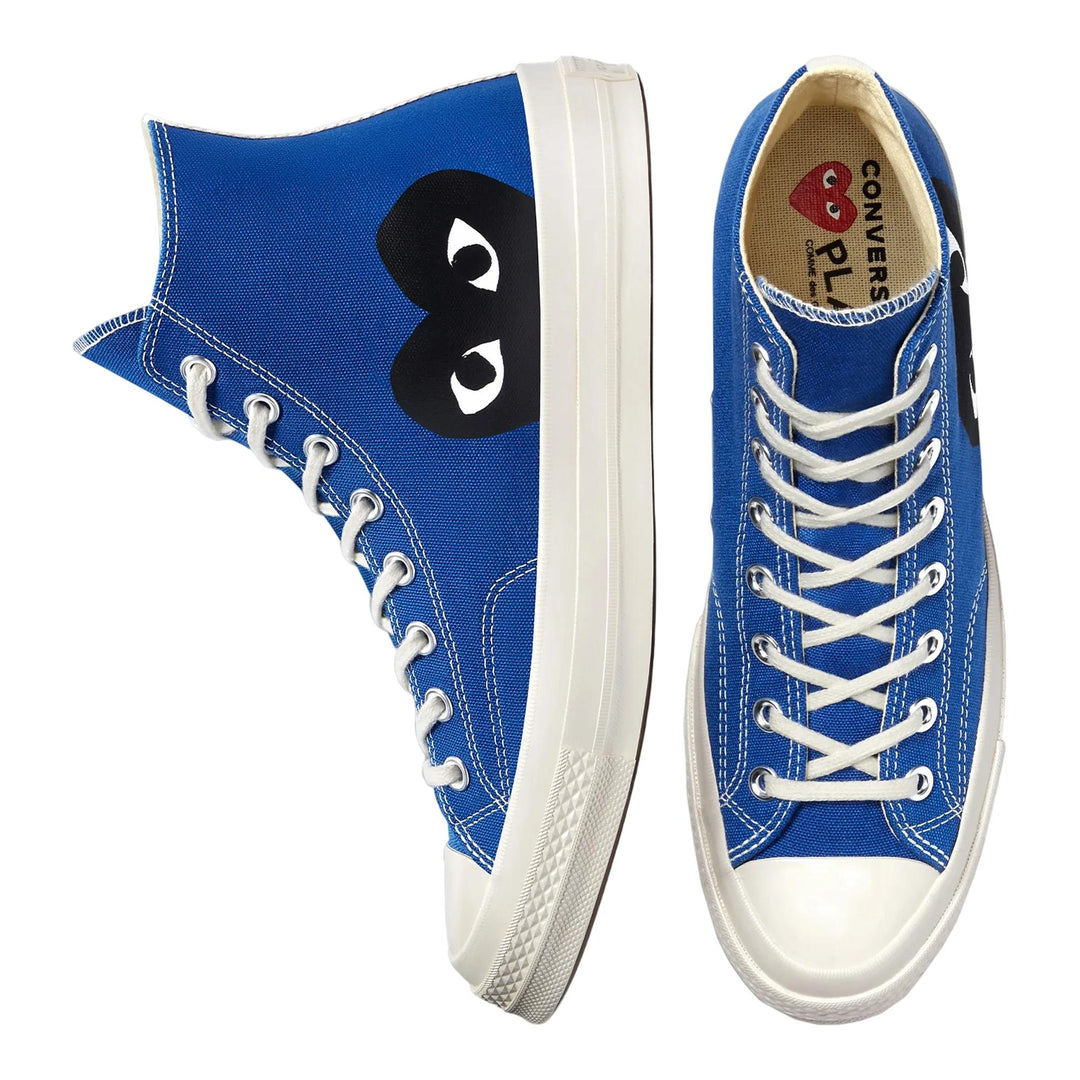 Club21 - COMME des GARCONS PLAY CONVERSE - Ct70 Hi Top Black Heart - SNEAKERS - Blue