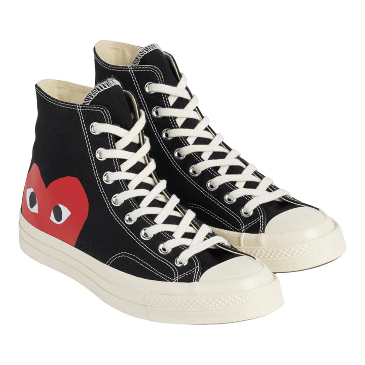 Club21 - COMME des GARCONS PLAY CONVERSE - Ct70 Hi Top Red Heart - SNEAKERS - Black