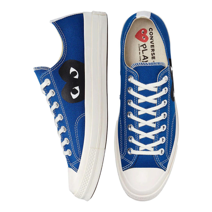 Club21 - COMME des GARCONS PLAY CONVERSE - Ct70 Low Top Black Heart - SNEAKERS - Blue