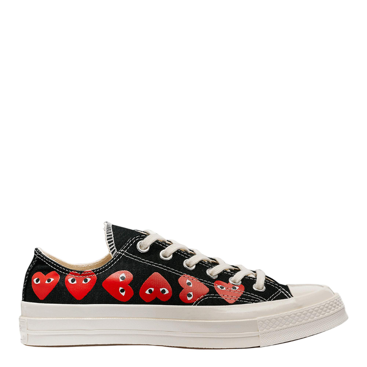 Multi Red Heart Low Top