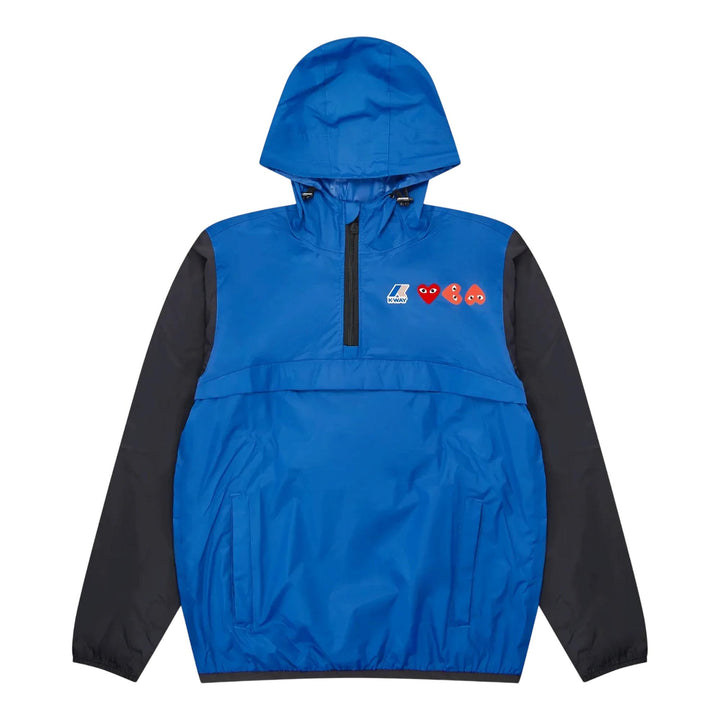Club21 - COMME des GARCONS PLAY - K-Way Zip Up Hoodie Men - JACKETS - Blue