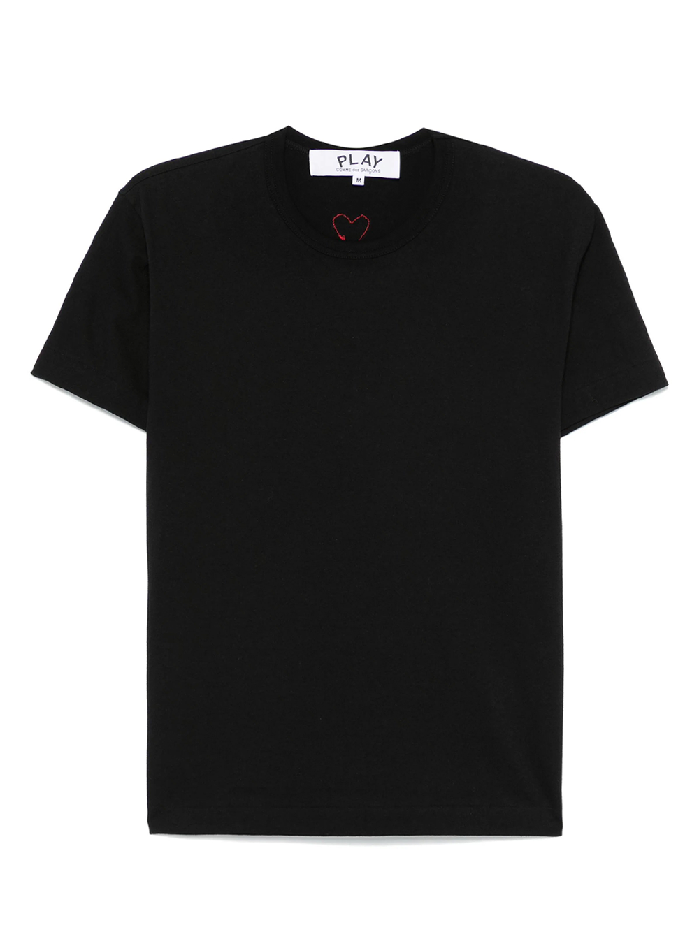 COMME_des_GARCONS_PLAY_LGC20__Back_Red_Emblem_T-Shirt_Unisex-Black