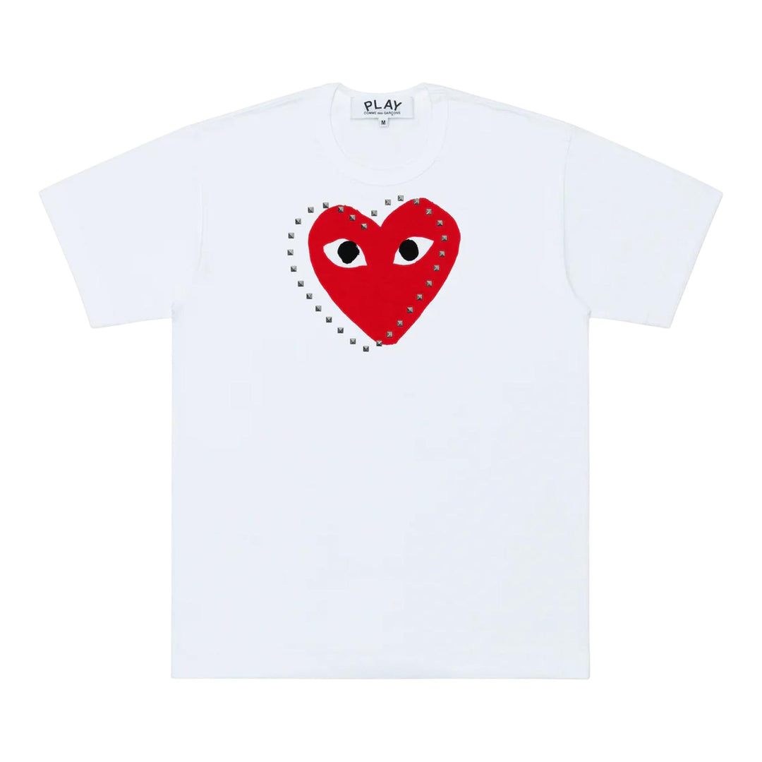 COMME_des_GARCONS_PLAY_Logo_Stud_T-Shirt_Red