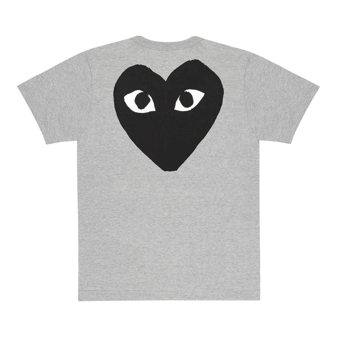 Club21 - COMME des GARCONS PLAY - Logo Tee With Back Black Heart Unisex - TEES - Grey