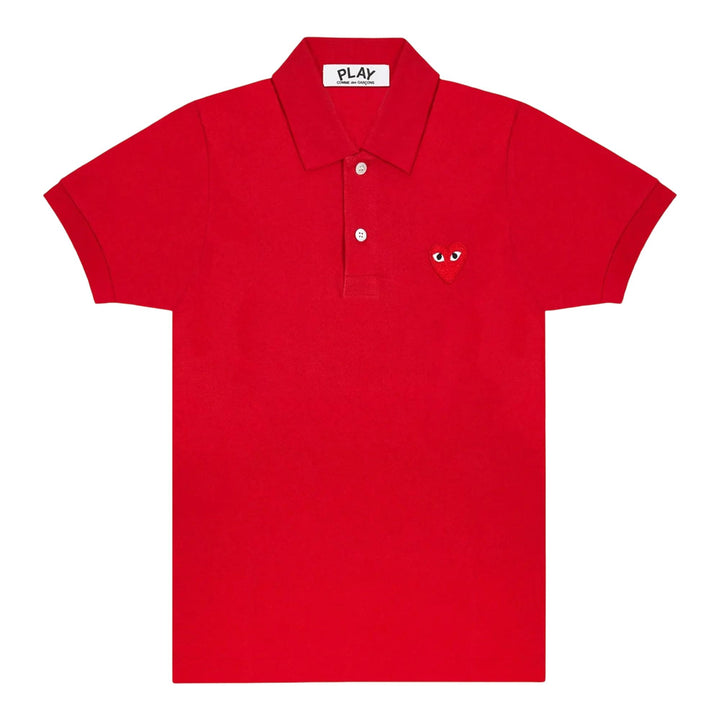 Club21 - COMME des GARCONS PLAY - Red Heart Polo Shirt Women - POLOS - Red