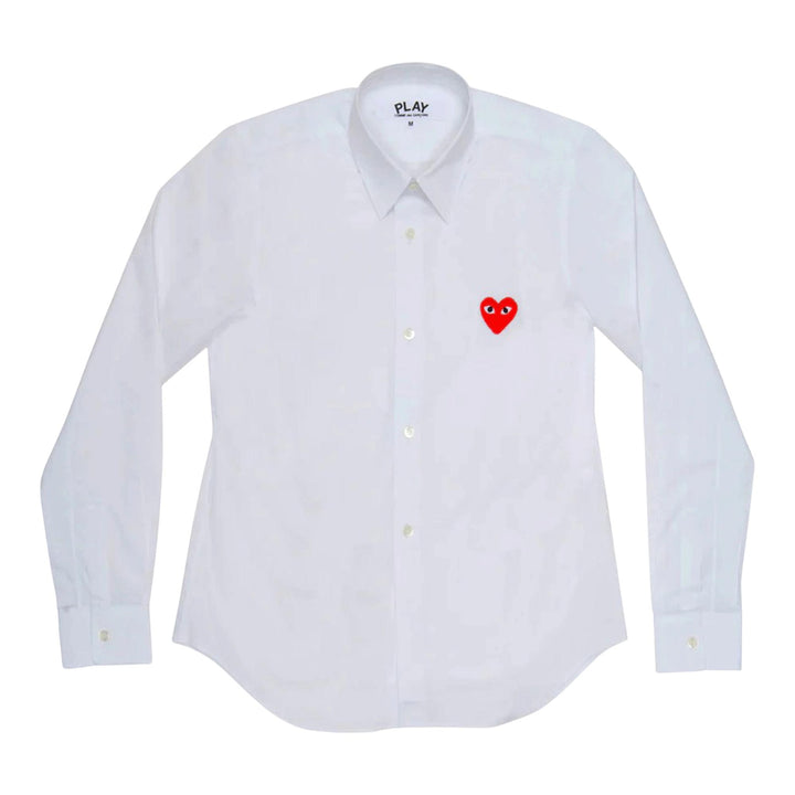Club21 - COMME des GARCONS PLAY - Red Heart Shirt Women - SHIRTS - White