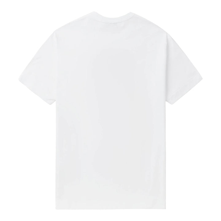 Club21 - COMME des GARCONS PLAY - Single Red Emb Red Heart Tee Unisex - TEES - White