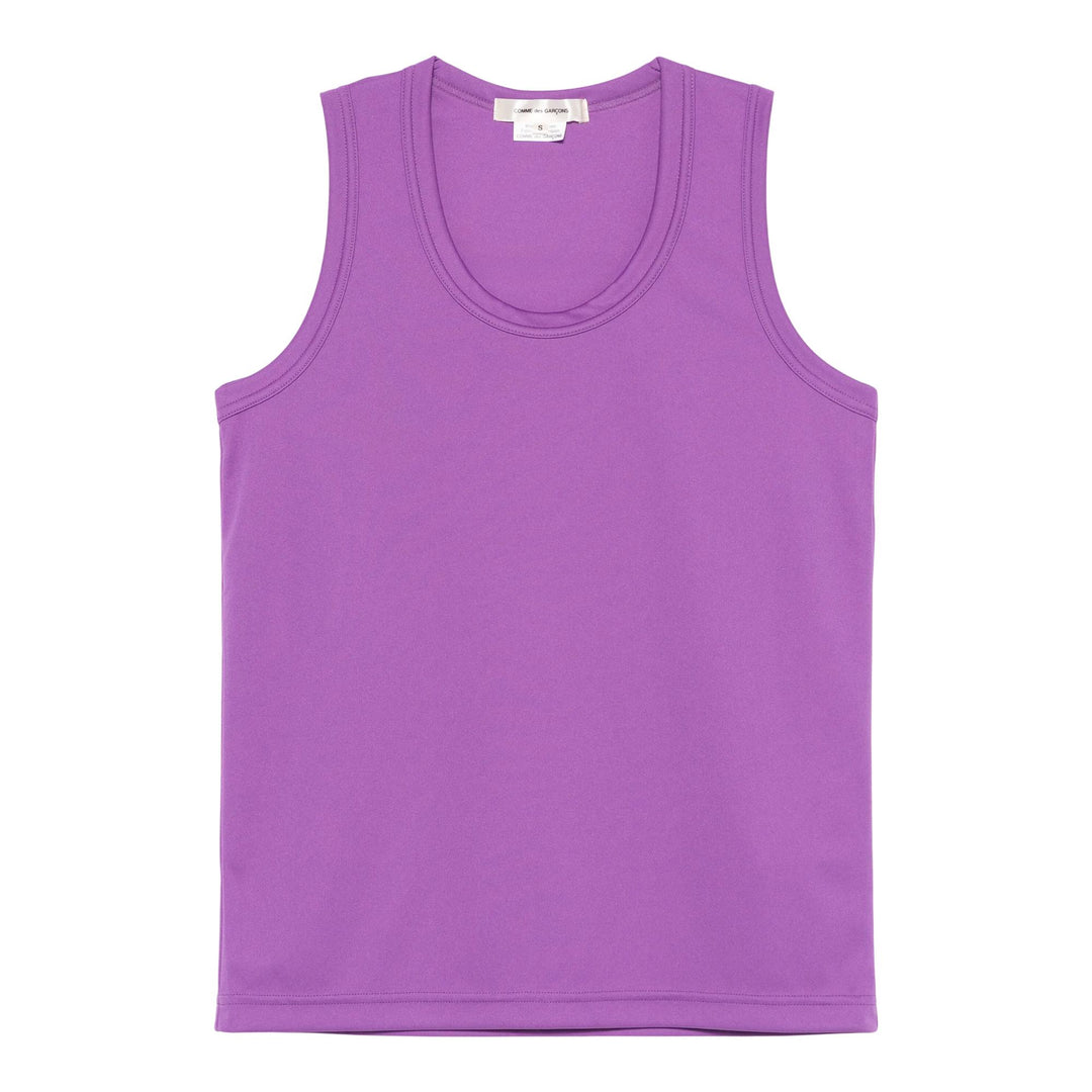 Club21 - COMME des GARCONS - Polyester Smooth Back Logo Tank - TANK TOPS - Purple