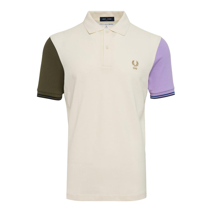 Club21 - COMME des GARCONS SHIRT - CDG SHIRT x FRED PERRY Color-Block Polo Shirt - TEES - White