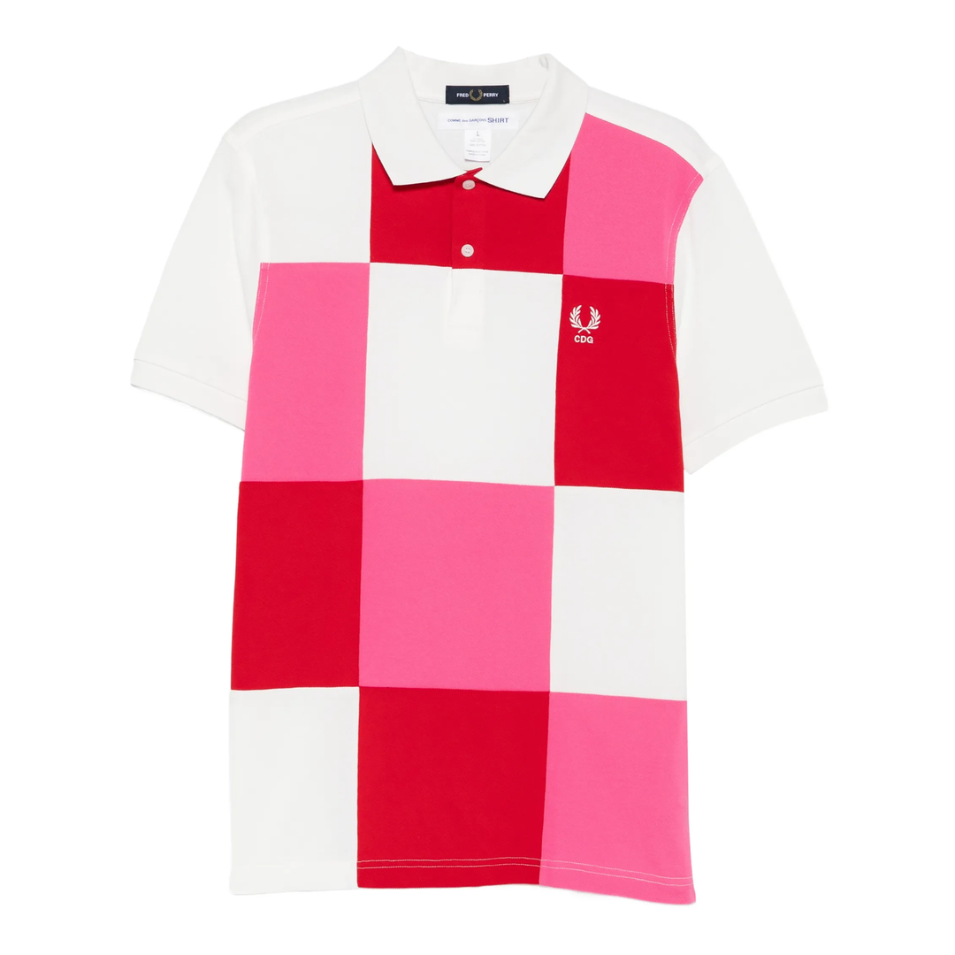 CDG SHIRT x Fred Perry Checker Polo