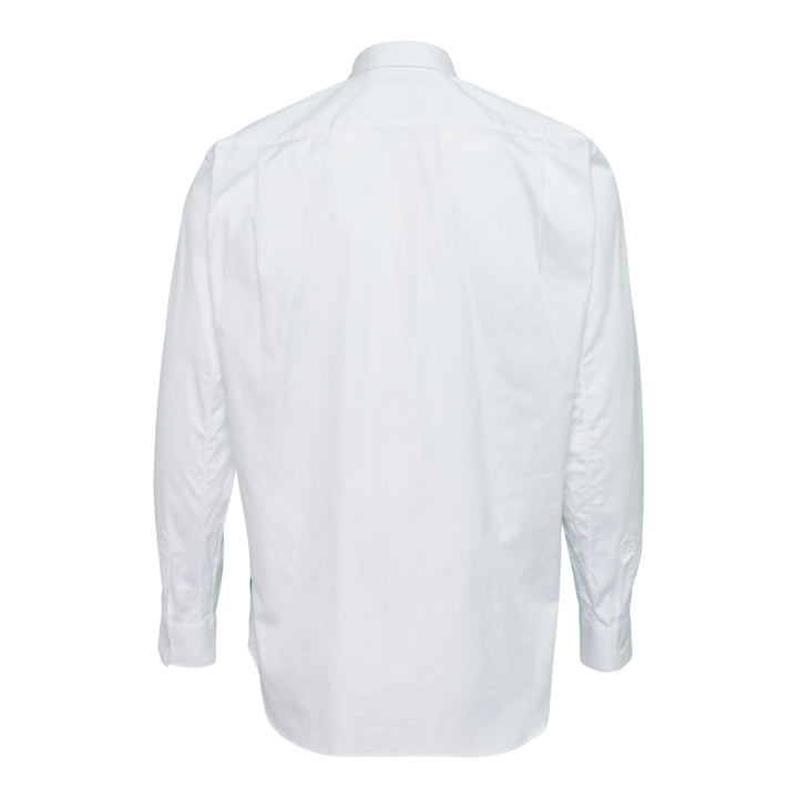 Club21 - COMME des GARCONS SHIRT - Cotton Plain Poplin Pattern Long Sleeve Shirt - SHIRTS - White