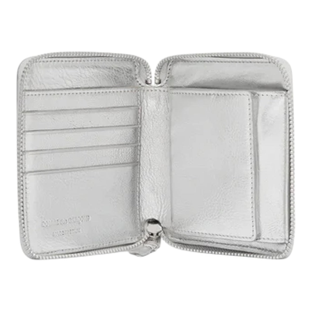 Club21 - COMME des GARCONS WALLET - Embossed Logo Type Wallet 120 X 100 - WALLETS - Silver