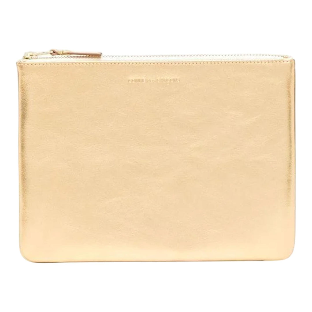 Club21 - COMME des GARCONS WALLET - Gold And Silver Big Pouch - POUCHES - Gold